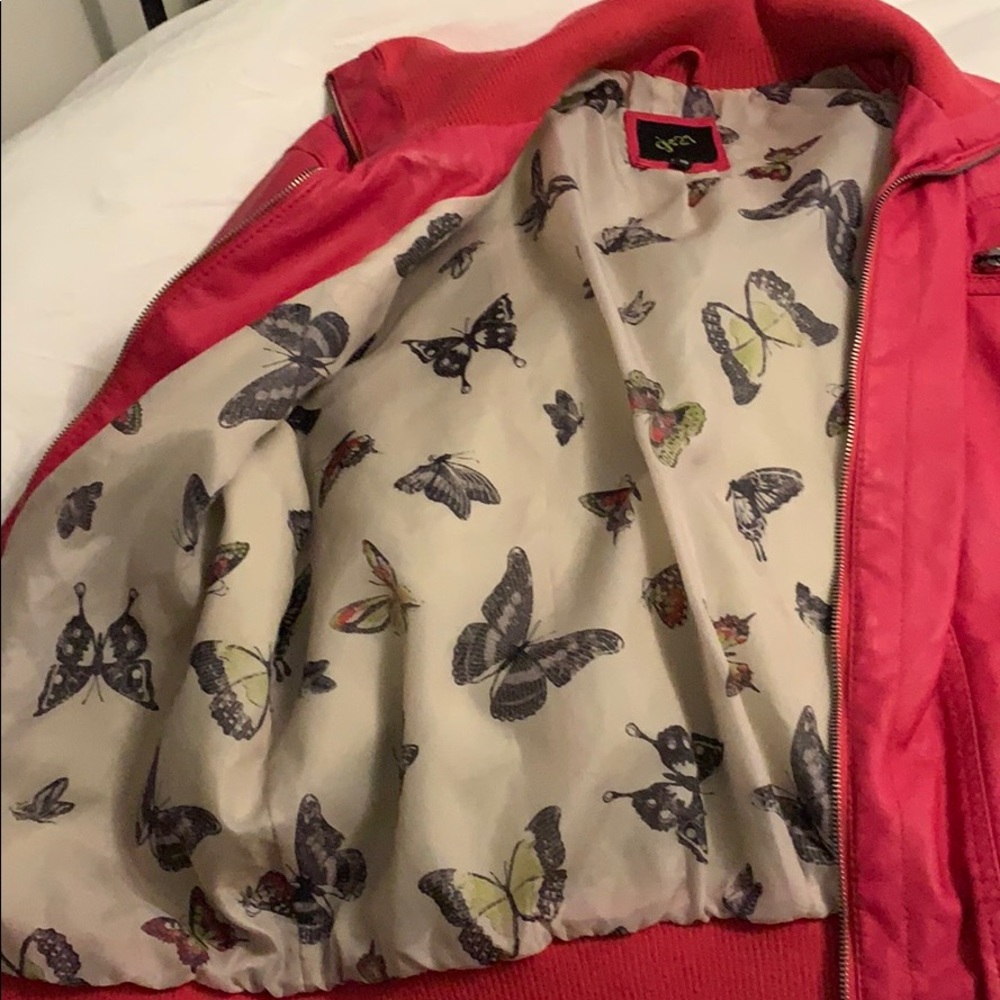 Pink Leather Jacket - Picture 2 of 6